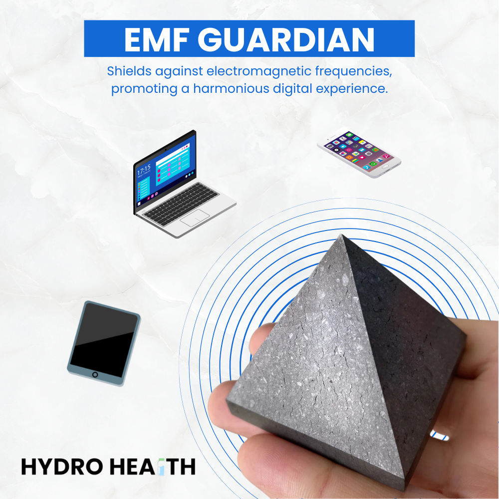 Authentic Shungite Pyramid Stone - Ultra EMF Blocking